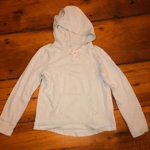 Light blue long sleeve with hood!